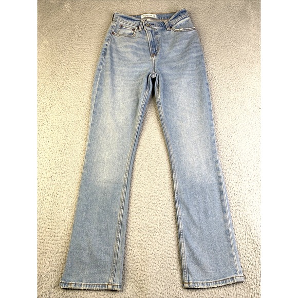 Abercrombie & Fitch Denim - Abercrombie & Fitch Sky Blue High Rise Jeans